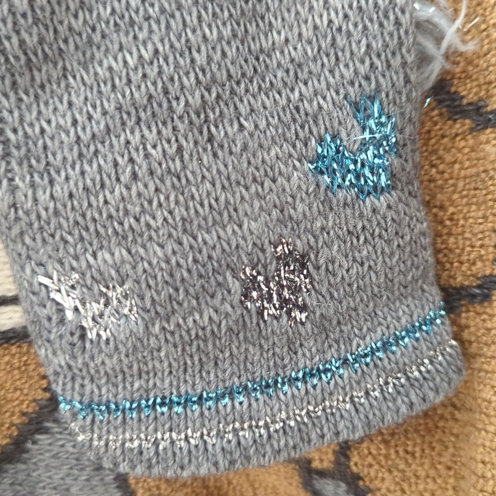 Christmas Vintage Teddy Bear Sweater Size Kids 5/6 - Picture 9 of 12